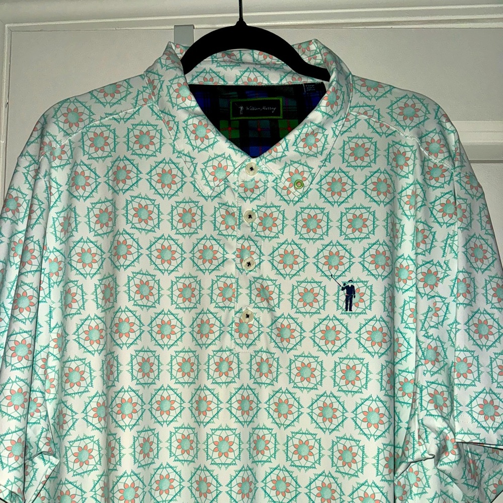 William Murray Golf Polo, XL, “Tiles”